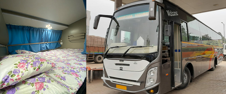 Sleeper Bus Service from Varanasi to Delhi